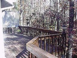 Huge Deck Looking Over Private Wooded Lot
