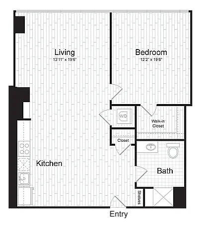 Floor plan 1 BR I.3