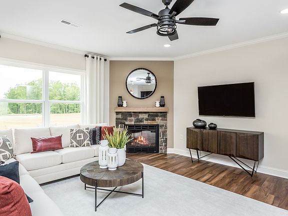 Open gathering with hardwood flooring