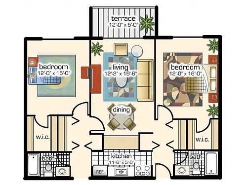 Floor plan Model D