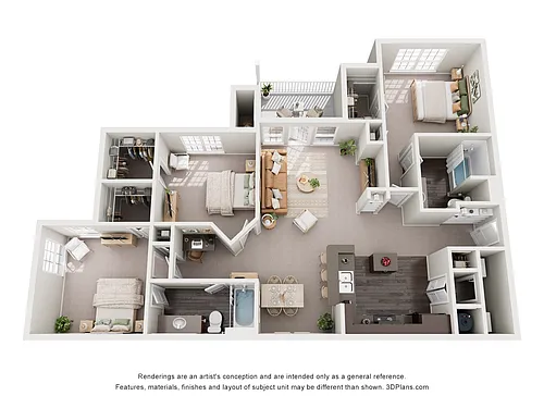 Floor plan THE CHURCHILL DOWNS