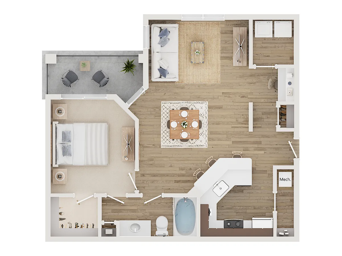 Floor plan New Persimmon Oak Building
