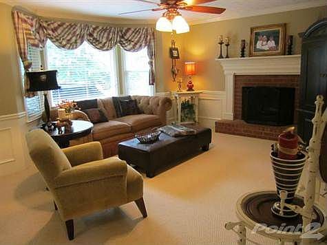 Family Room. Great Room With Fireplace