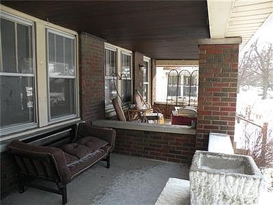 Cozy front porch area