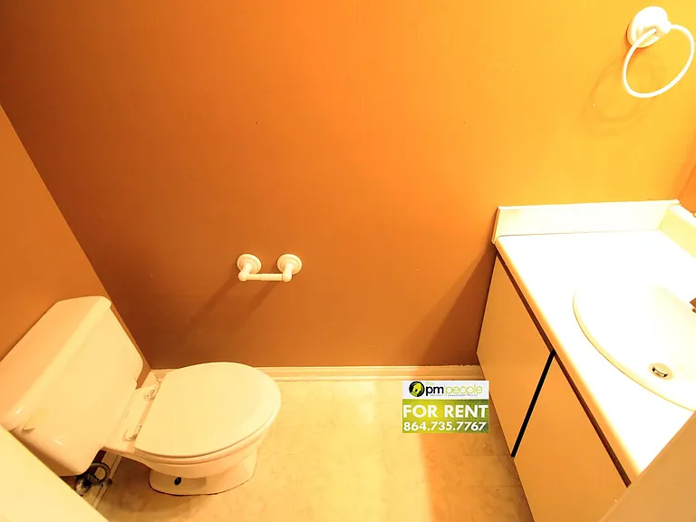 1/2 Bath on First Floor