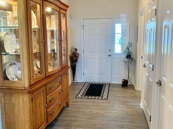 Entry foyer with luxury plank flooring
