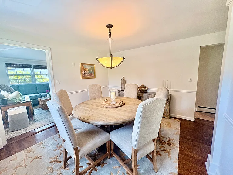 Current image of furnished dining room.
