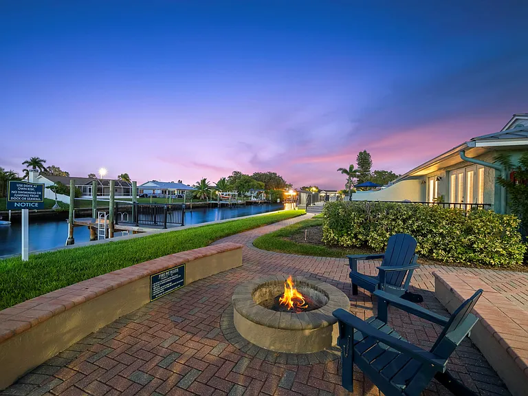 Fire Pits Between Each Building