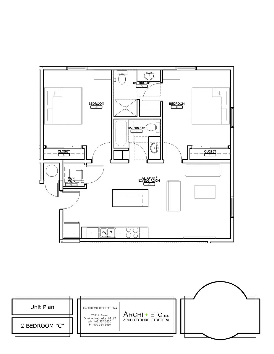 Floor plan 2 Bed