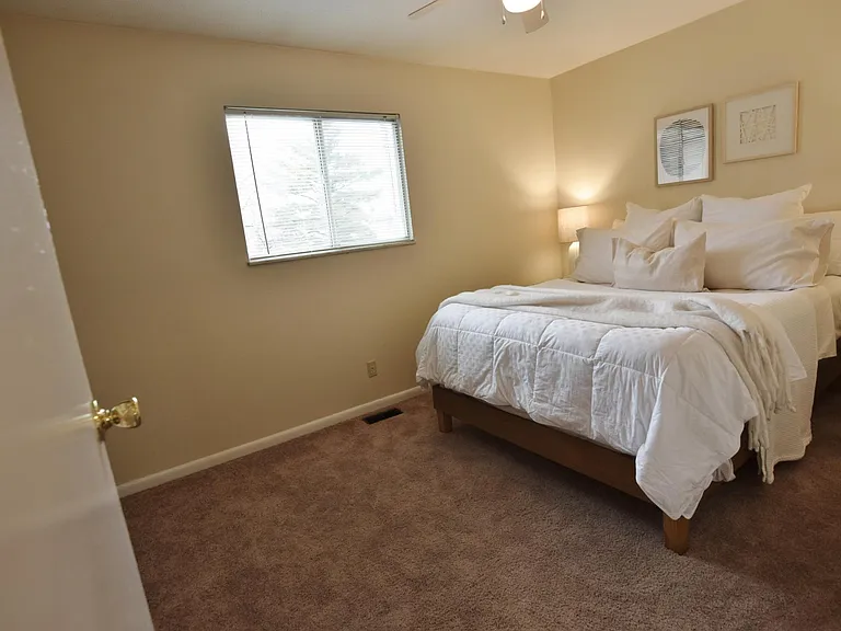 Bedroom One, photos of townhouse while it was staged