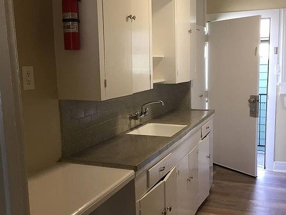 Kitchen leads to backdoor