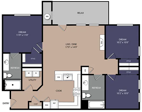 Floor plan C1