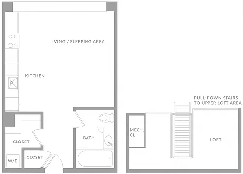 Floor plan Studio B