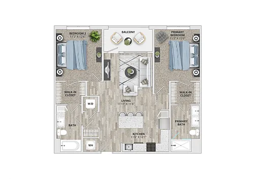 Floor plan B1B