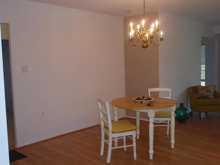 Dining room. Note that floors have been updated with LVP (Luxury Vinyl Plank)