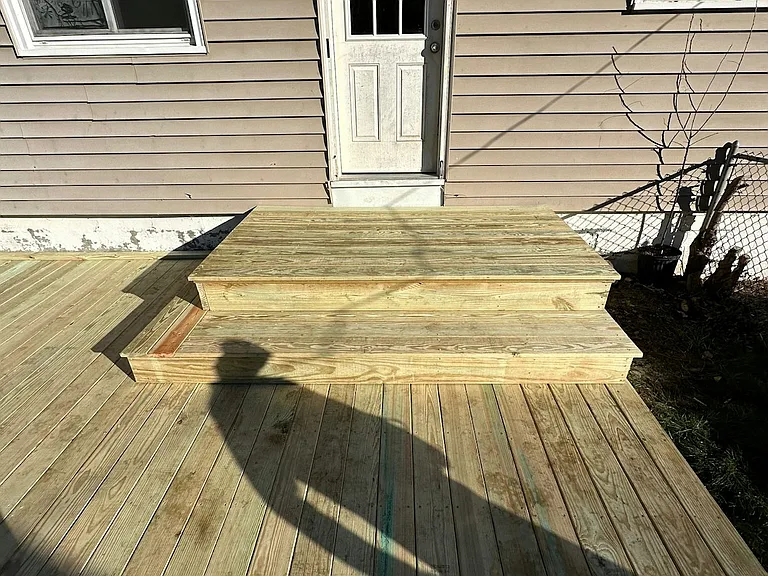 Newly Rebuilt Deck View 2