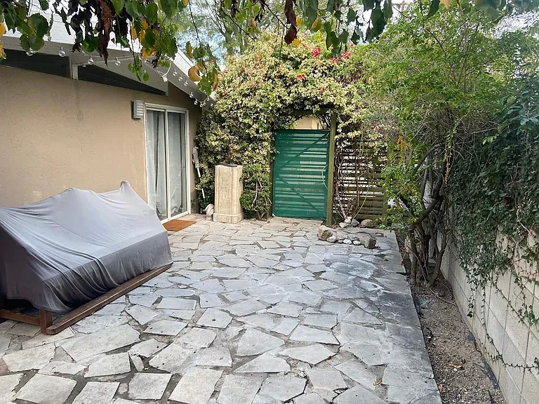 Large private patio