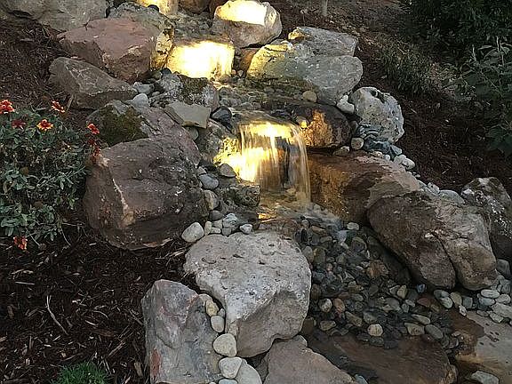 Waterfall in back yard