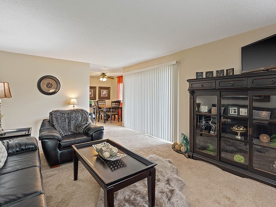 Living Room with Sliding Glass Door