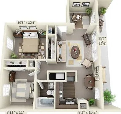 2 Bedroom | 1 Bath | 900 SF 2 Bedroom | 1 Bath | 900 SF