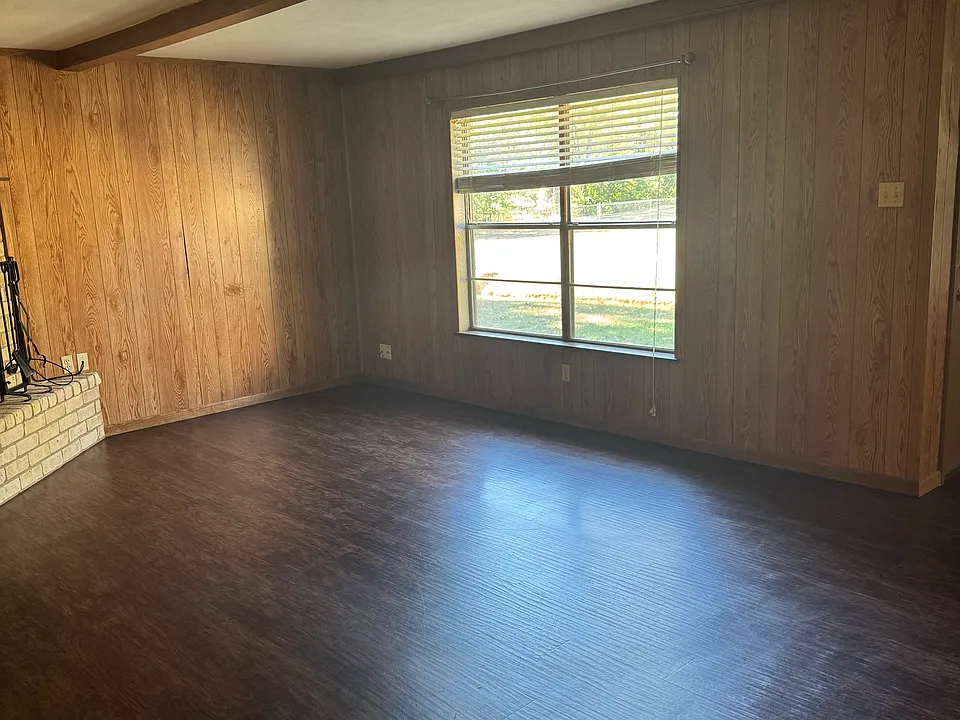 Large window view from living room