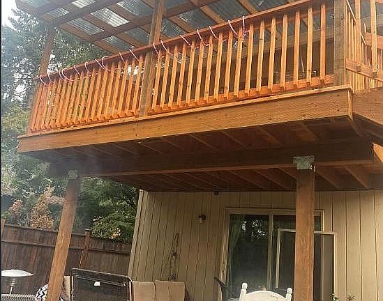Newly Built Deck with Cover