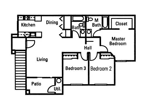 Floor plan Three Bedroom