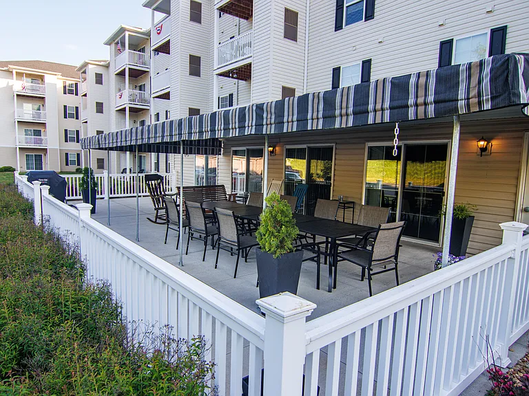 Inviting outdoor patio space perfect for relaxing, socializing, and enjoying fresh air