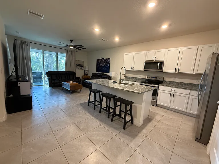 Kitchen and Living Room