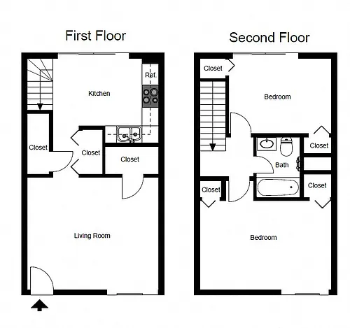 Floor plan Two Bedroom