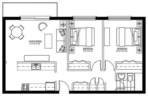 Floor plan 406