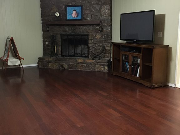 Living room with fireplace