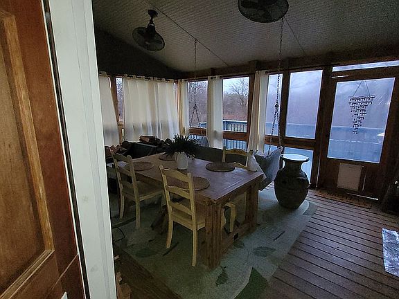 Screen porch with swing