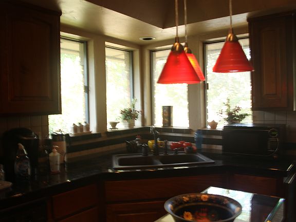 kitchen windows overlooking park