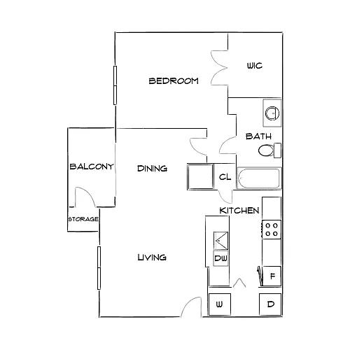 Floor plan Design 1B