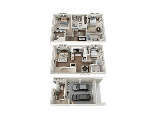 Floor plan Townhome 2