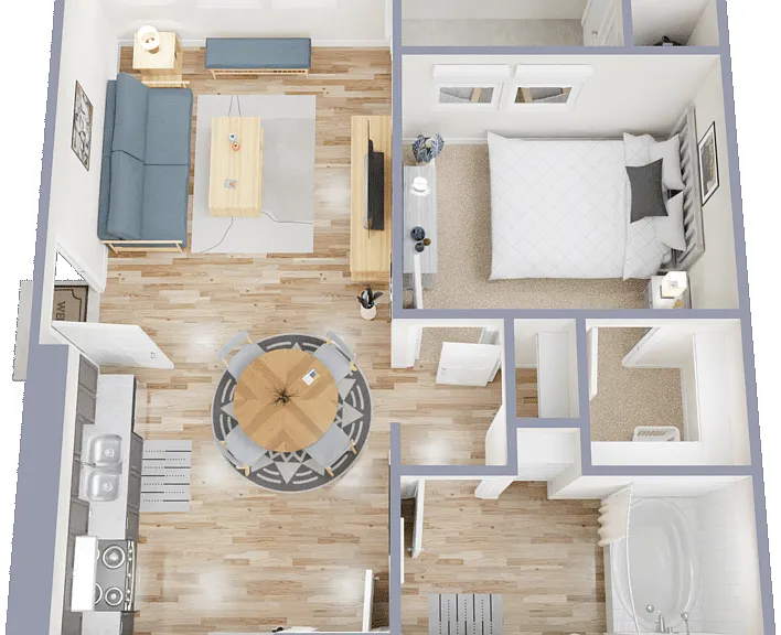 Plan 1A Floorplan Diagram