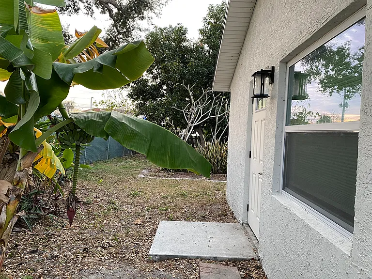 An exotic garden path leads you to the private entrance suite.