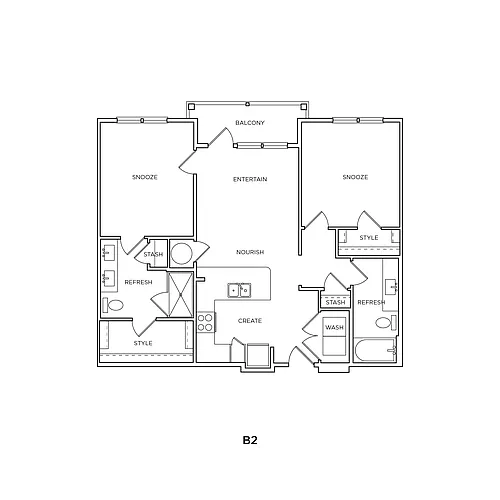 Floor plan B2