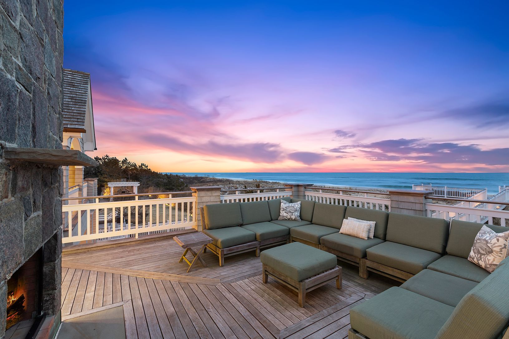  Second Story Deck with Wood Burning Fireplace, Overlooking Ocean