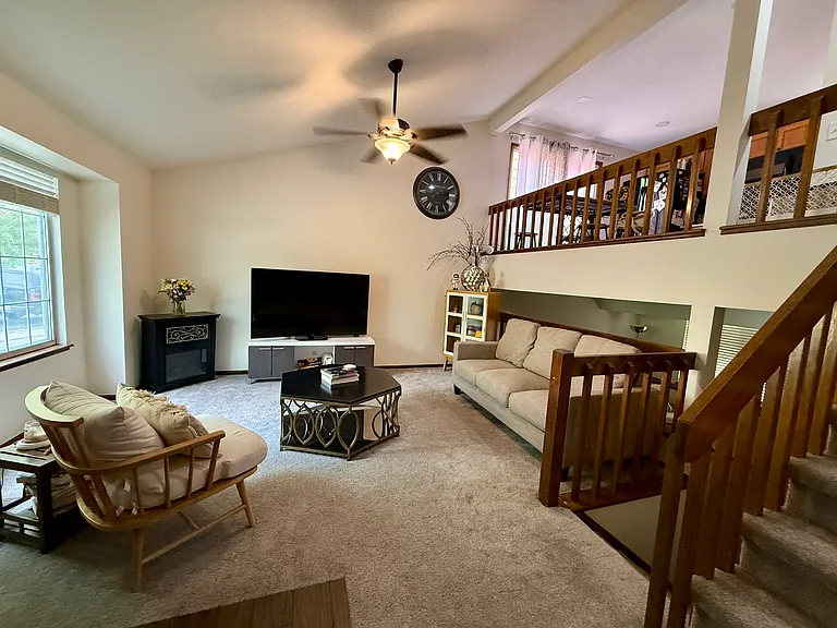 Open and bright living room