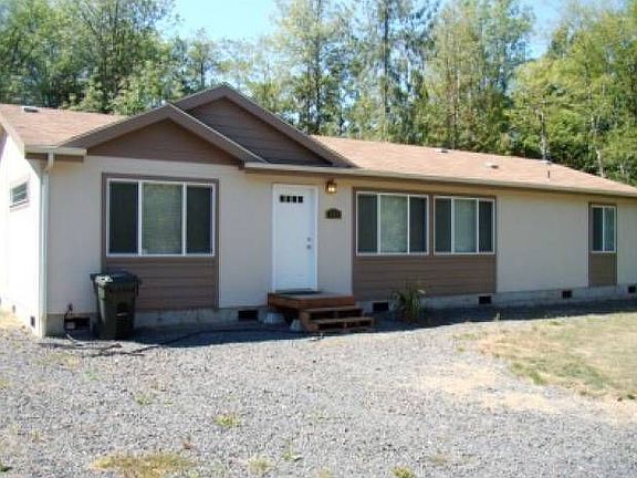 Close up of front of home