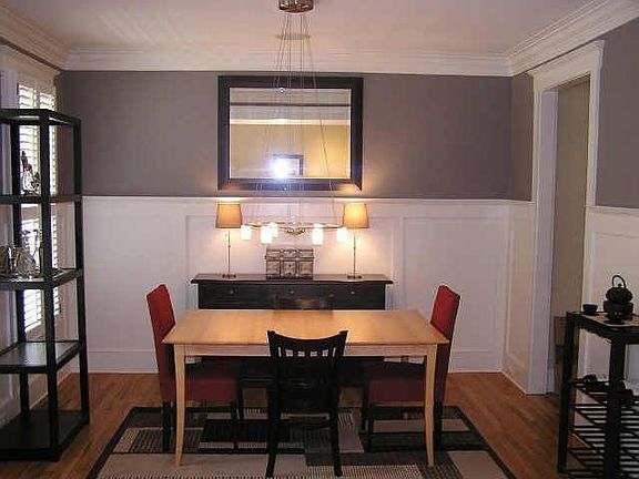 Dining Room with Wainscotting