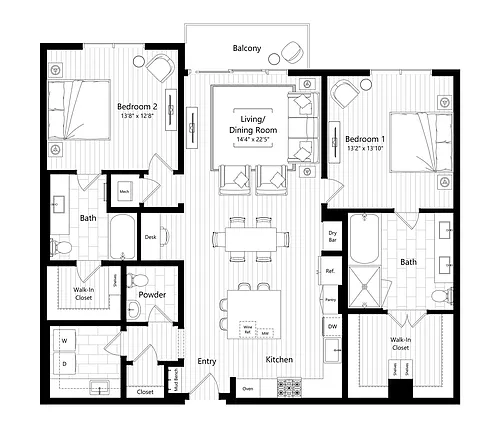 Floor plan B6