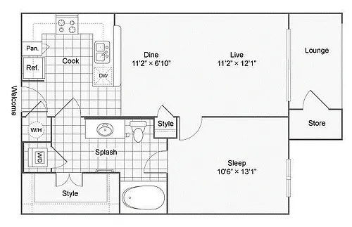 Floor plan A1