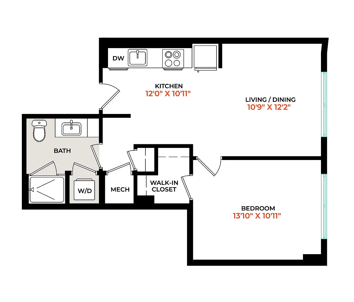 Floor plan A6A