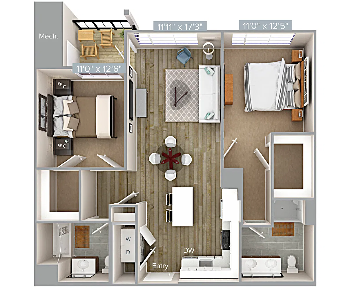 Floor plan B3-1078-A