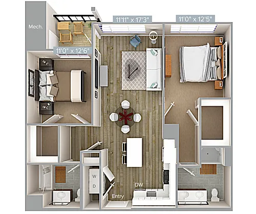 Floor plan B3-1078-A