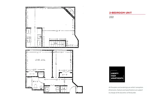 Floor plan Two Bedroom
