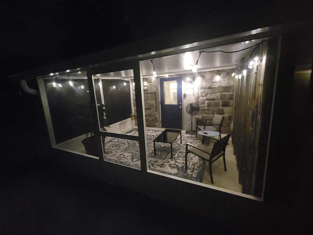 #1 Pedal Place Veranda at night - 101st St